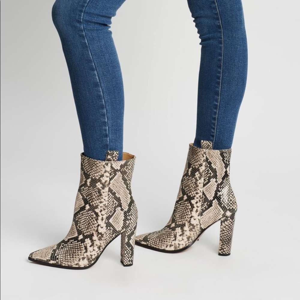 Tony bianco Lorena snakeskin boots